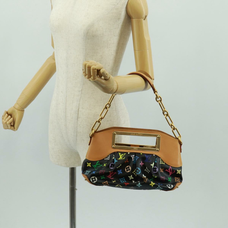 【日本直送】路易威登 Monogram Multicolor Judy MM 兩用包 黑色 M40256 正品 164078SAV-21
