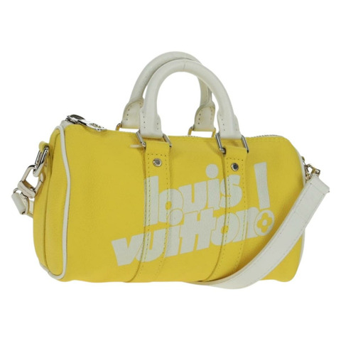 路易威登 Monogram Everyday Keepall XS 手提包 黃色 M80842 正品 164249V