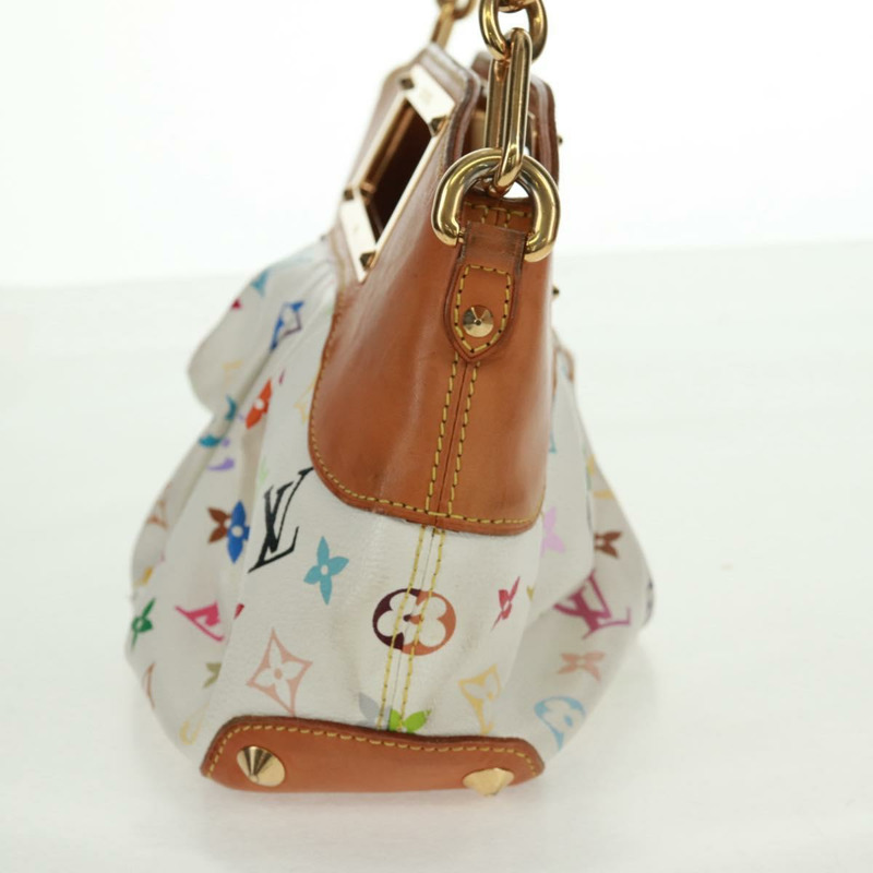 【日本直送】路易威登 Monogram Multicolor Judy PM 單肩包 白色 M40257 正品 163569V-3