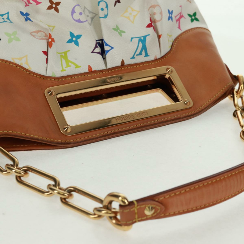 【日本直送】路易威登 Monogram Multicolor Judy PM 單肩包 白色 M40257 正品 163569V-5