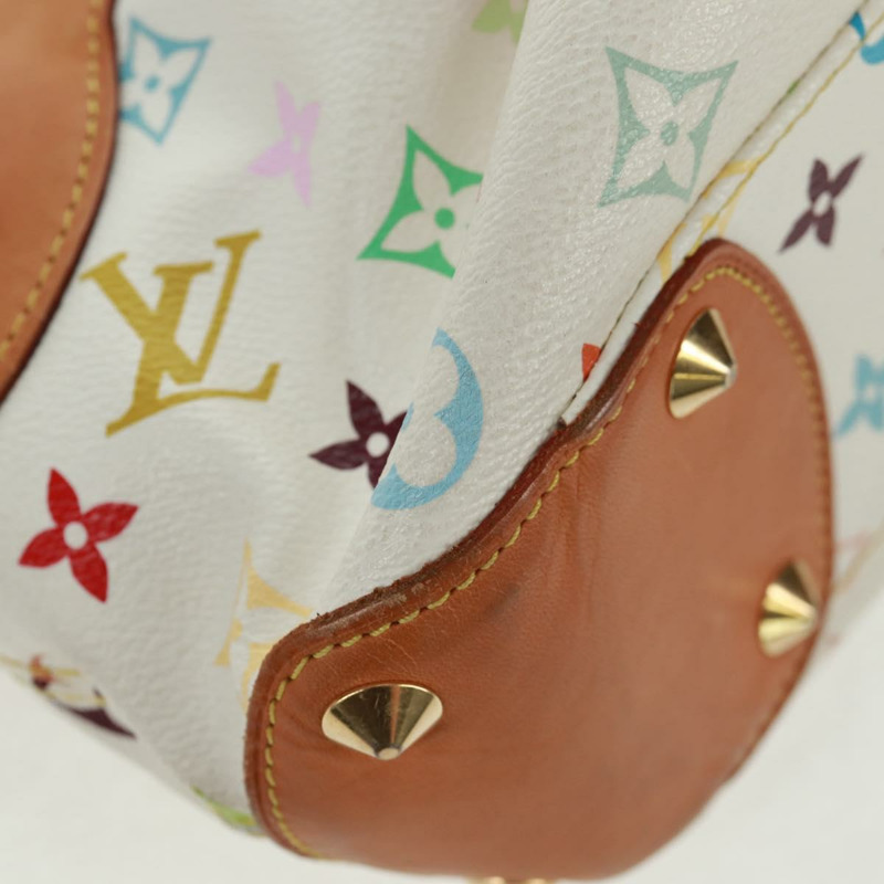 【日本直送】路易威登 Monogram Multicolor Judy PM 單肩包 白色 M40257 正品 163569V-16