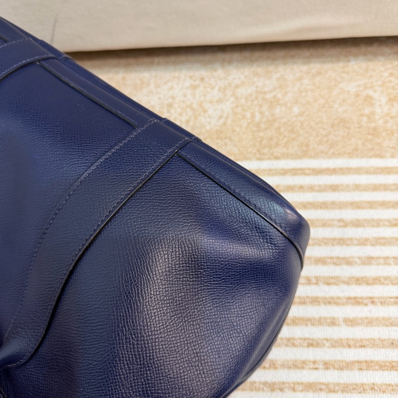 Hermes 愛馬仕 花園30cm Garden Party 藍色 Epsom皮-7