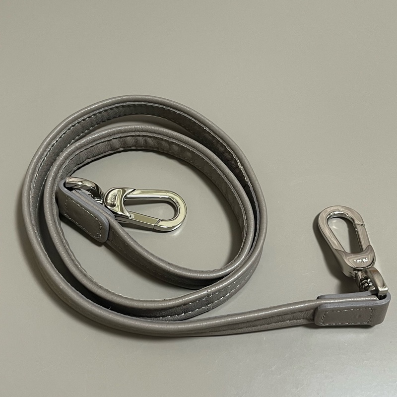 Longchamp 小羊皮折疊包 中號M 灰色-4