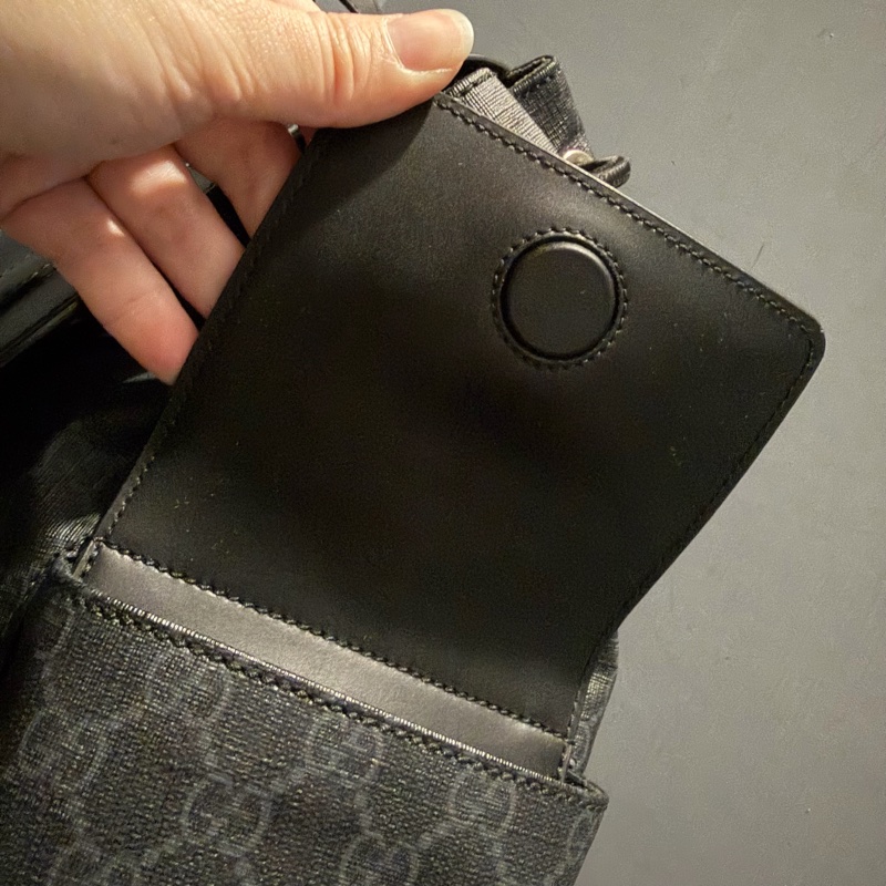 Gucci 經典老花 黑武士 Supreme 後背包-36