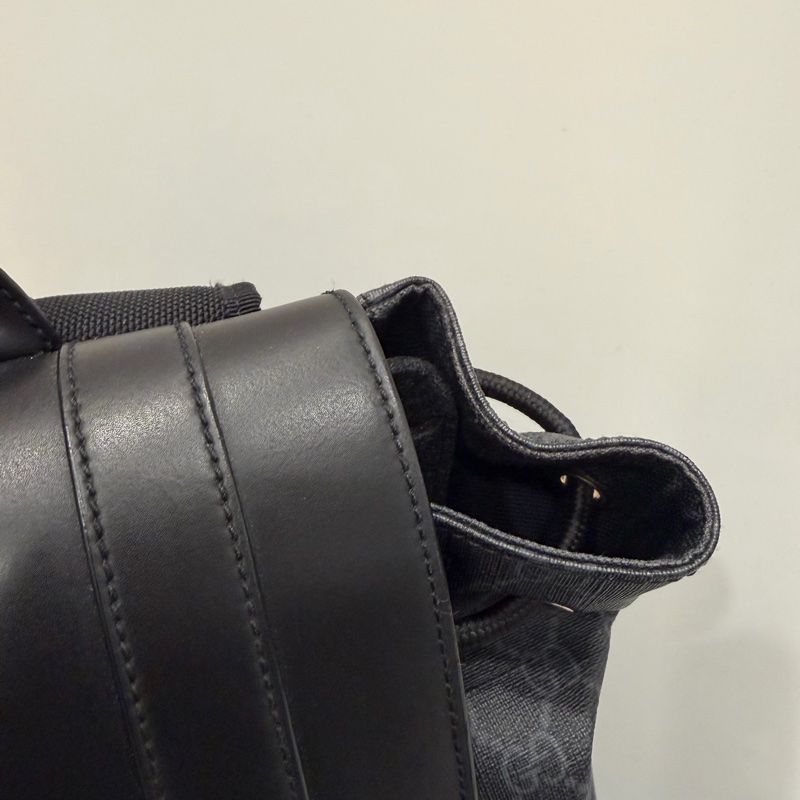 Gucci 經典老花 黑武士 Supreme 後背包-47