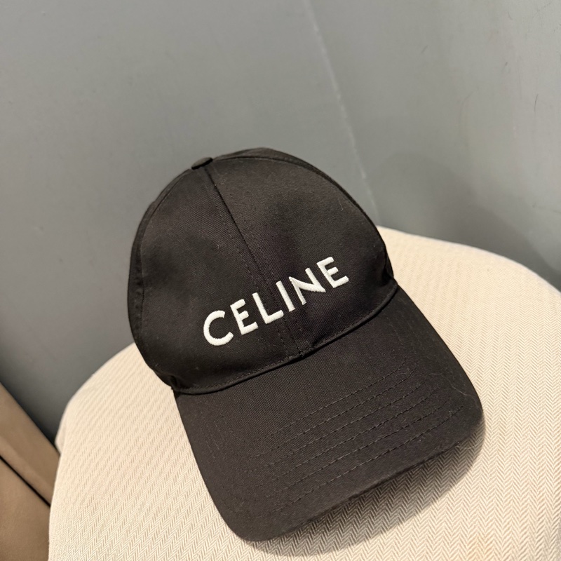 Celine 刺繡 棒球帽 黑 M-1