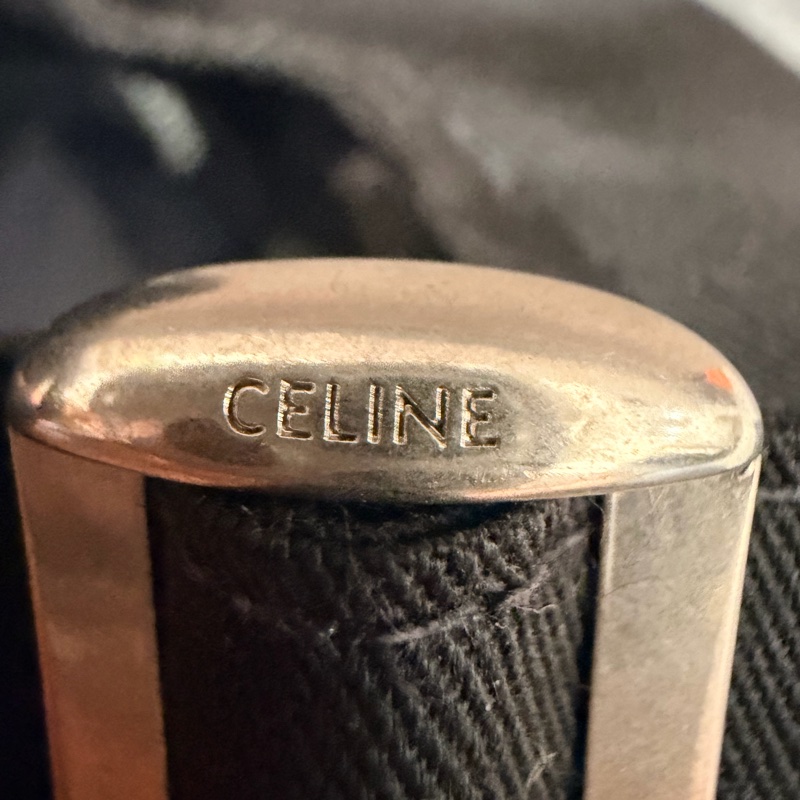 Celine 刺繡 棒球帽 黑 M-14