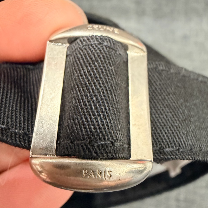 Celine 刺繡 棒球帽 黑 M-15