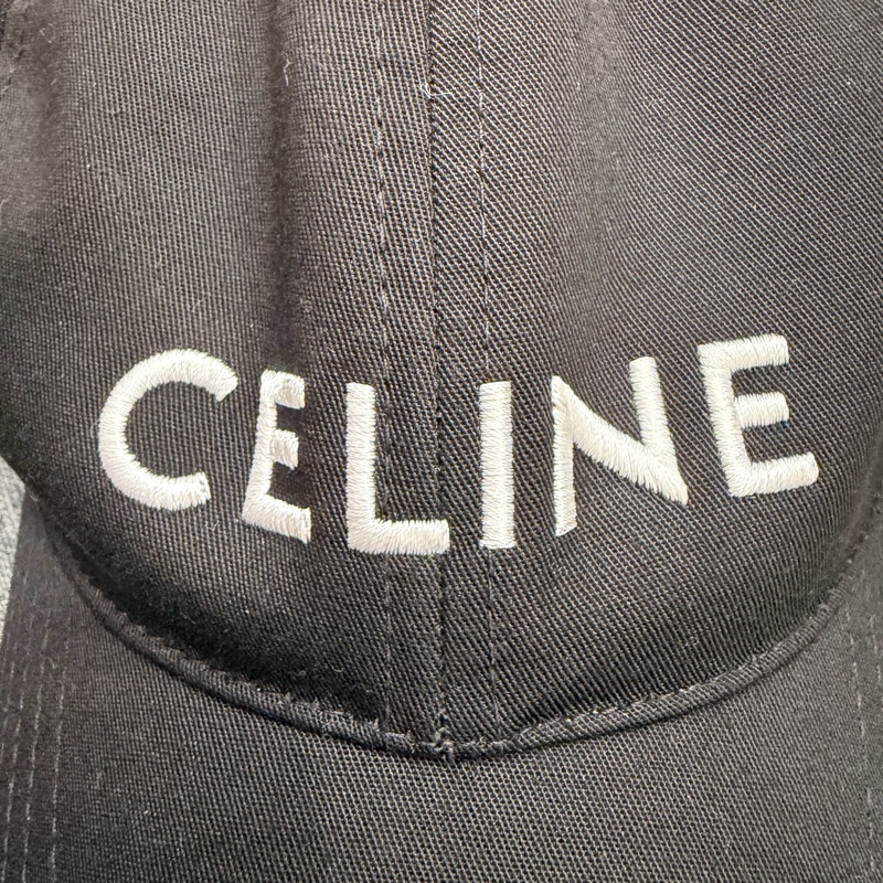 Celine 刺繡 棒球帽 黑 M-16