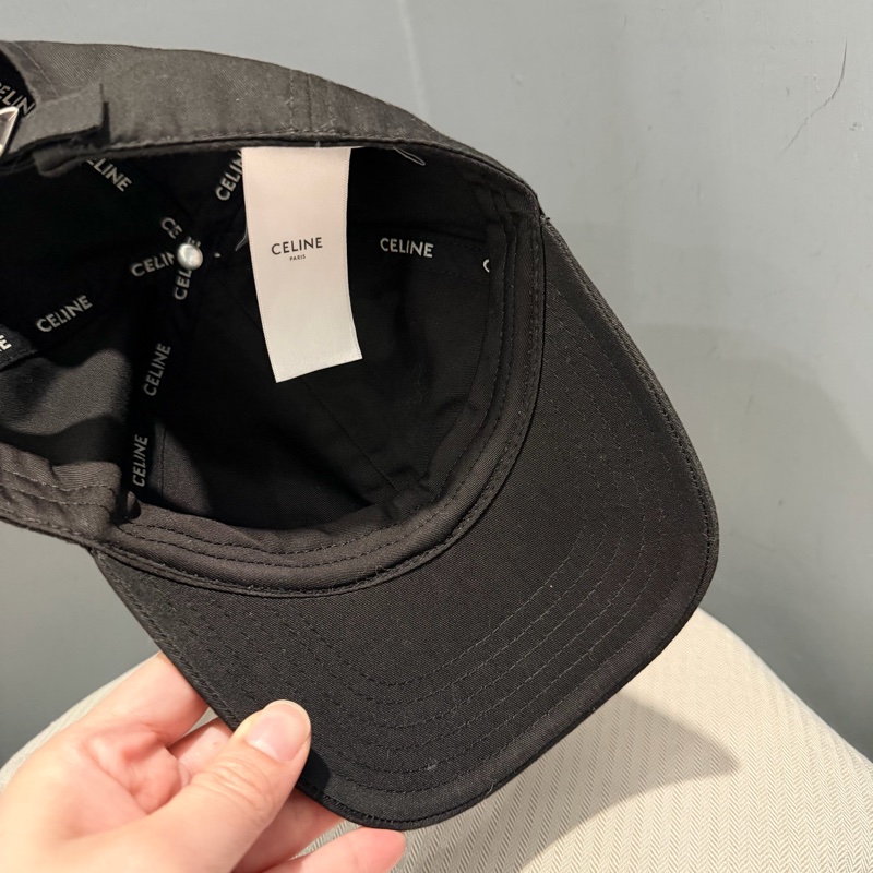 Celine 刺繡 棒球帽 黑 M-18