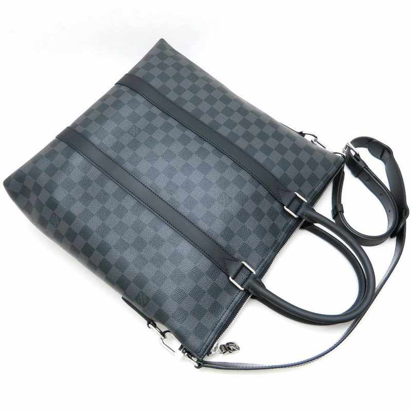 路易威登 Damier Graphite Anton N40000 手提包，2 路，灰色，352607-3