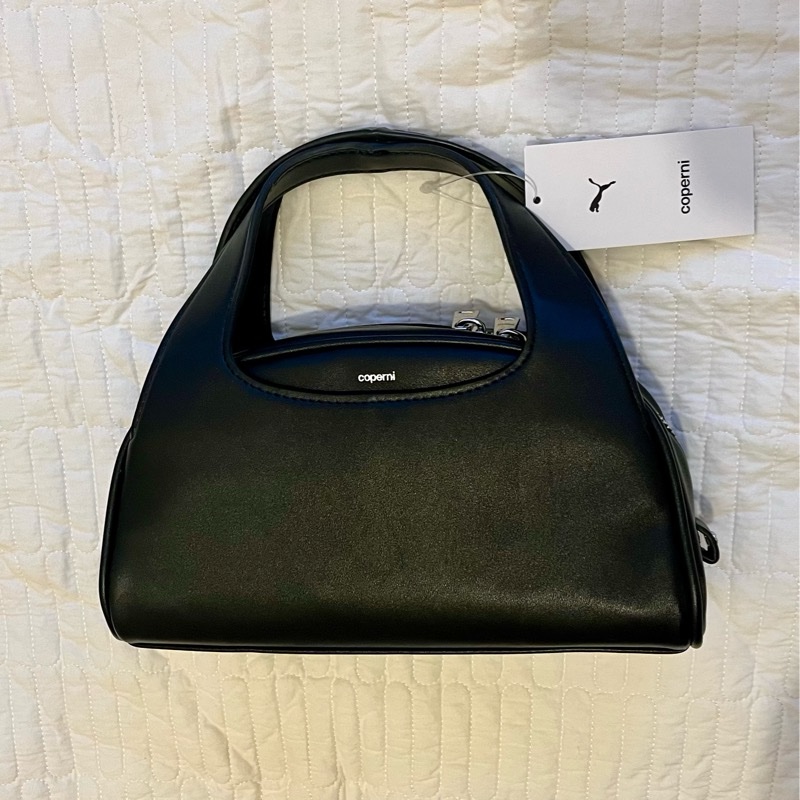 PUMA × COPERNI Medium Leather Handbag Crossbody Bag black 黑色皮 手袋 手提包 斜背包-6