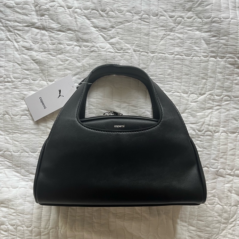 PUMA × COPERNI Medium Leather Handbag Crossbody Bag black 黑色皮 手袋 手提包 斜背包-0