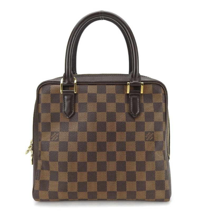 路易威登 Brera 手提包 N51150，Damier Ebene 皮革，金色五金配件。女士路易威登-1