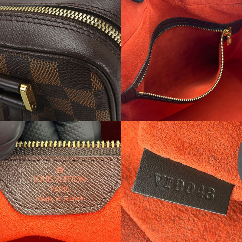 路易威登 Brera 手提包 N51150，Damier Ebene 皮革，金色五金配件。女士路易威登-7