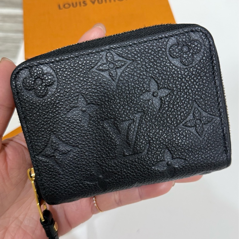 Lv零錢包 Lv拉鏈零錢包 M60574 黑色零錢包-1