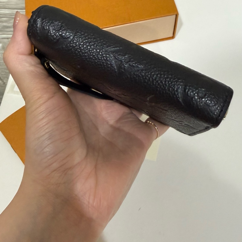 Lv零錢包 Lv拉鏈零錢包 M60574 黑色零錢包-7