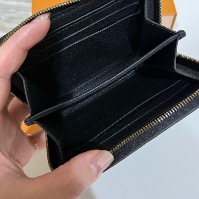 Lv零錢包 Lv拉鏈零錢包 M60574 黑色零錢包-8