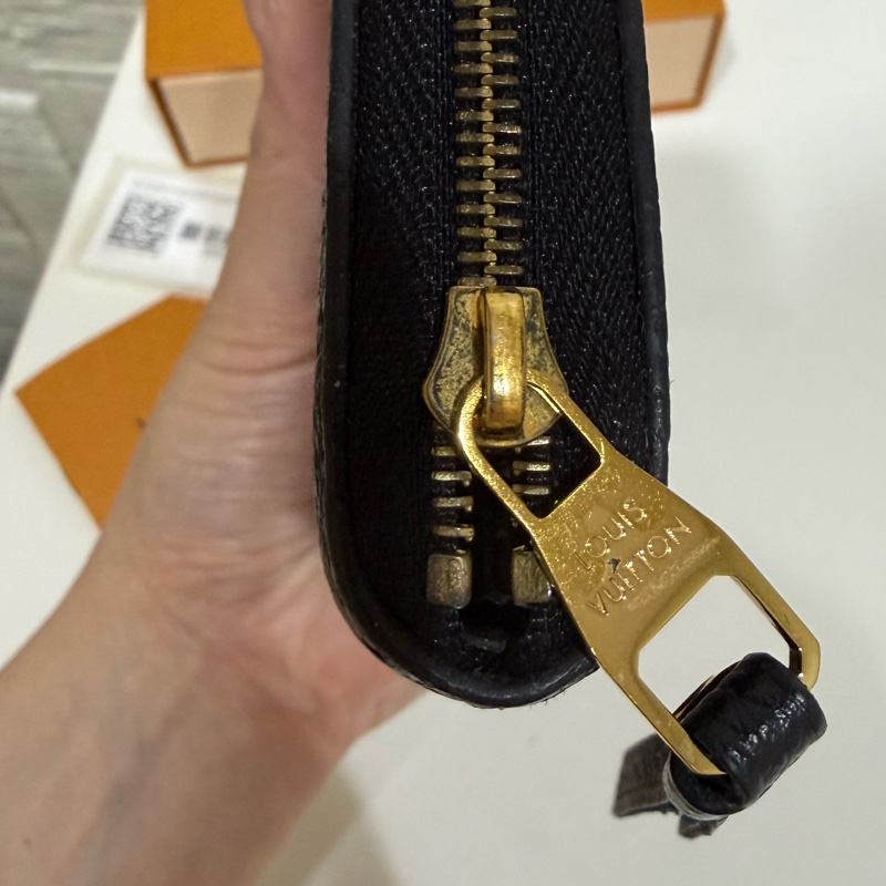 Lv零錢包 Lv拉鏈零錢包 M60574 黑色零錢包-12