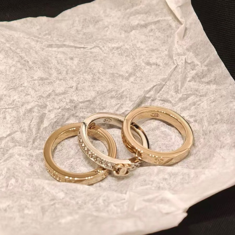 Chanel香奈兒26P疊戴3環戒指限定-0