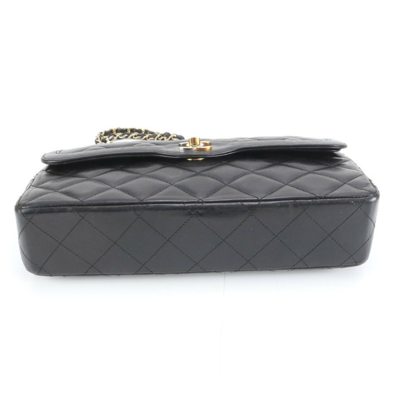 香奈兒巴黎限量版絎縫雙蓋羊皮單肩包，帶序號封條，女士款-6