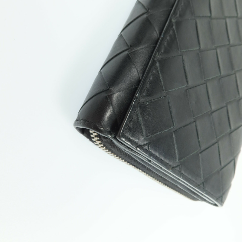 BOTTEGA VENETA 牛皮皮革Long Wallet銀扣長錢包-10