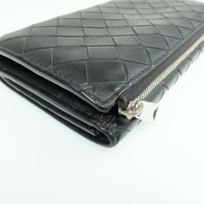 BOTTEGA VENETA 牛皮皮革Long Wallet銀扣長錢包-13