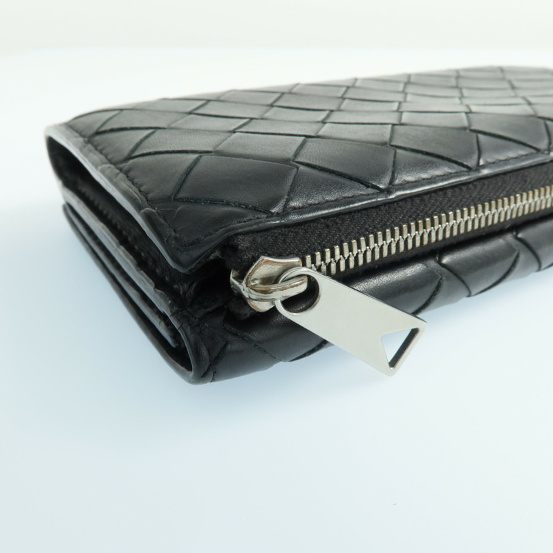 BOTTEGA VENETA 牛皮皮革Long Wallet銀扣長錢包-15