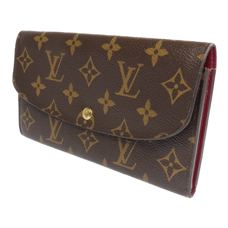 LOUIS VUITTON Monogram Emilie Long Wallet金扣長錢包-1