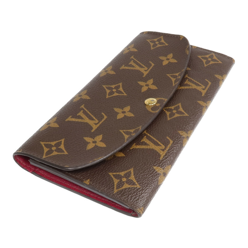LOUIS VUITTON Monogram Emilie Long Wallet金扣長錢包-3