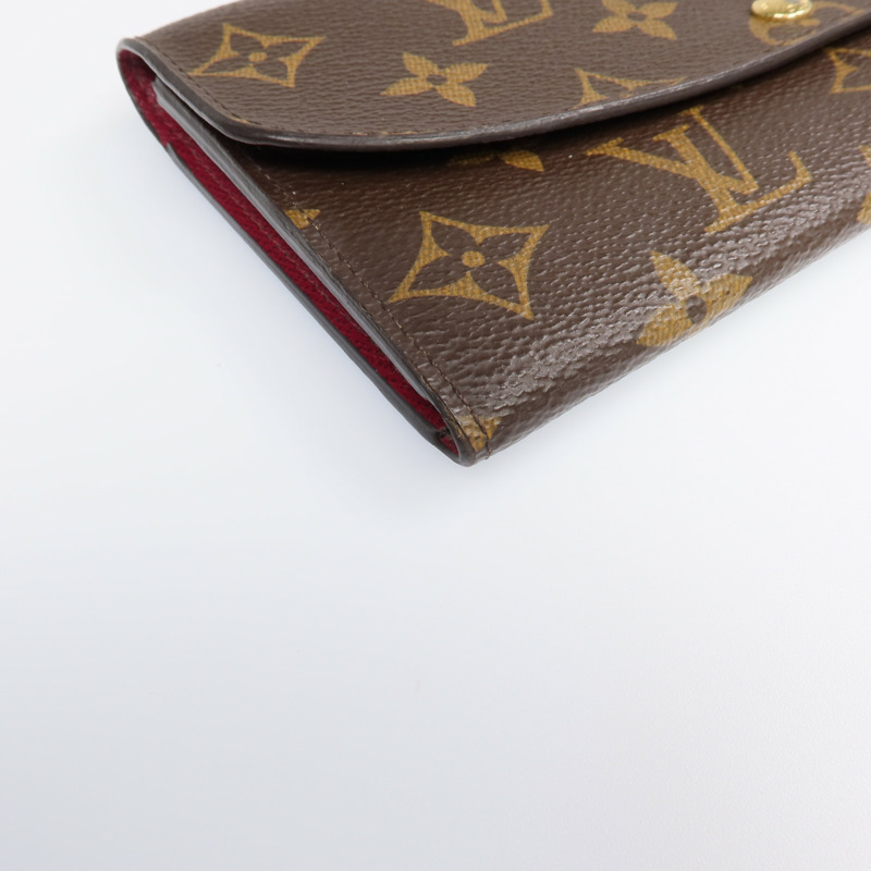 LOUIS VUITTON Monogram Emilie Long Wallet金扣長錢包-9