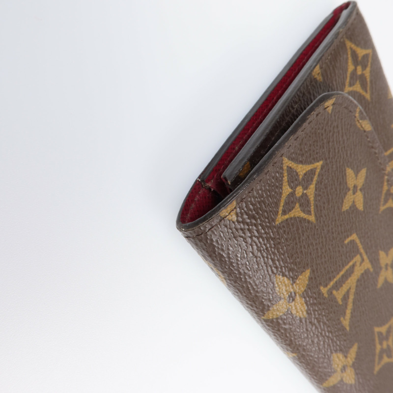 LOUIS VUITTON Monogram Emilie Long Wallet金扣長錢包-10