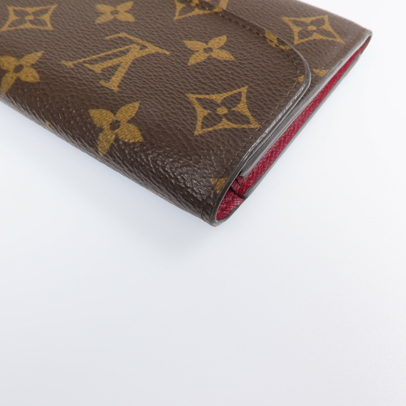 LOUIS VUITTON Monogram Emilie Long Wallet金扣長錢包-11