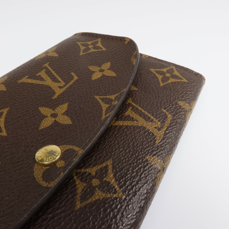 LOUIS VUITTON Monogram Emilie Long Wallet金扣長錢包-13