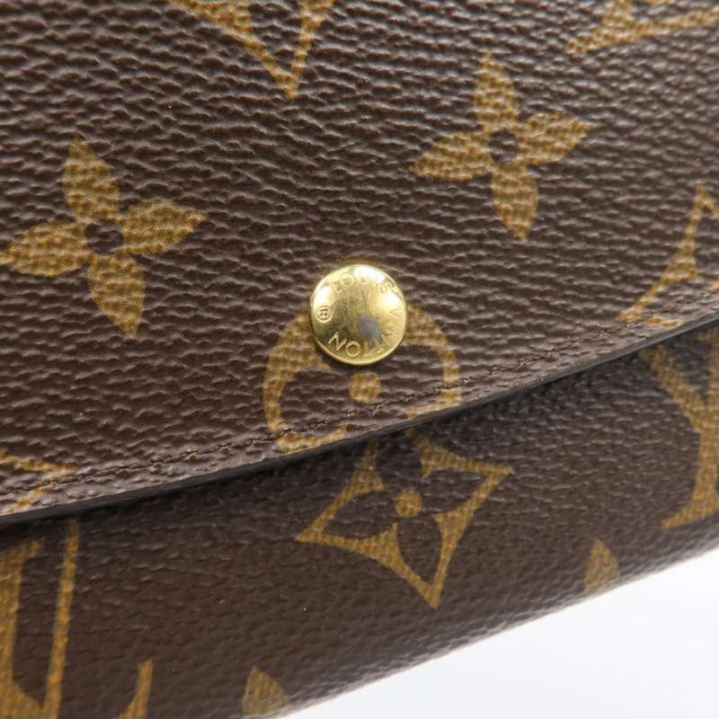 LOUIS VUITTON Monogram Emilie Long Wallet金扣長錢包-14