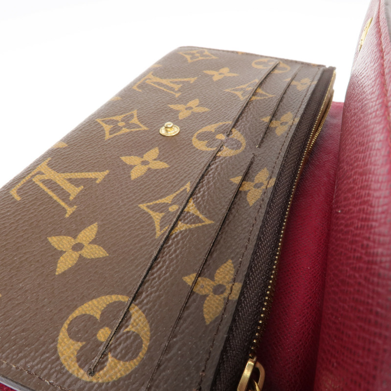 LOUIS VUITTON Monogram Emilie Long Wallet金扣長錢包-20