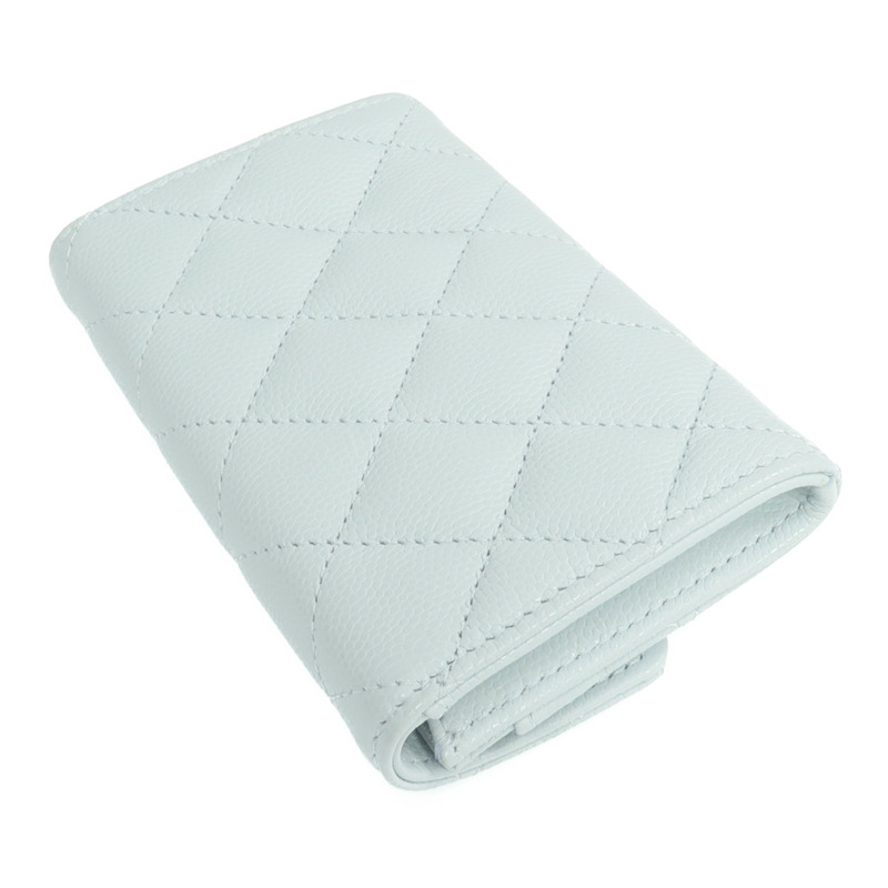 CHANEL 牛皮皮革Card Case銀扣卡片套-4