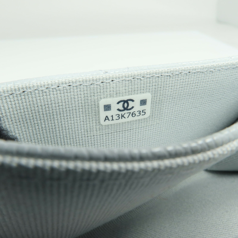 CHANEL 牛皮皮革Card Case銀扣卡片套-7