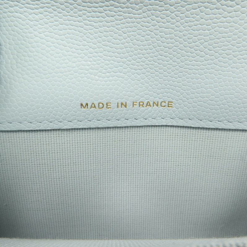CHANEL 牛皮皮革Card Case銀扣卡片套-11
