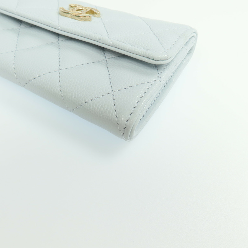 CHANEL 牛皮皮革Card Case銀扣卡片套-12