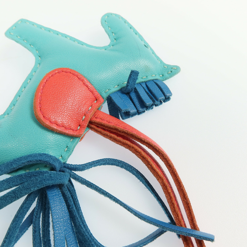 HERMES Milo皮革Rodeo PM掛飾-3