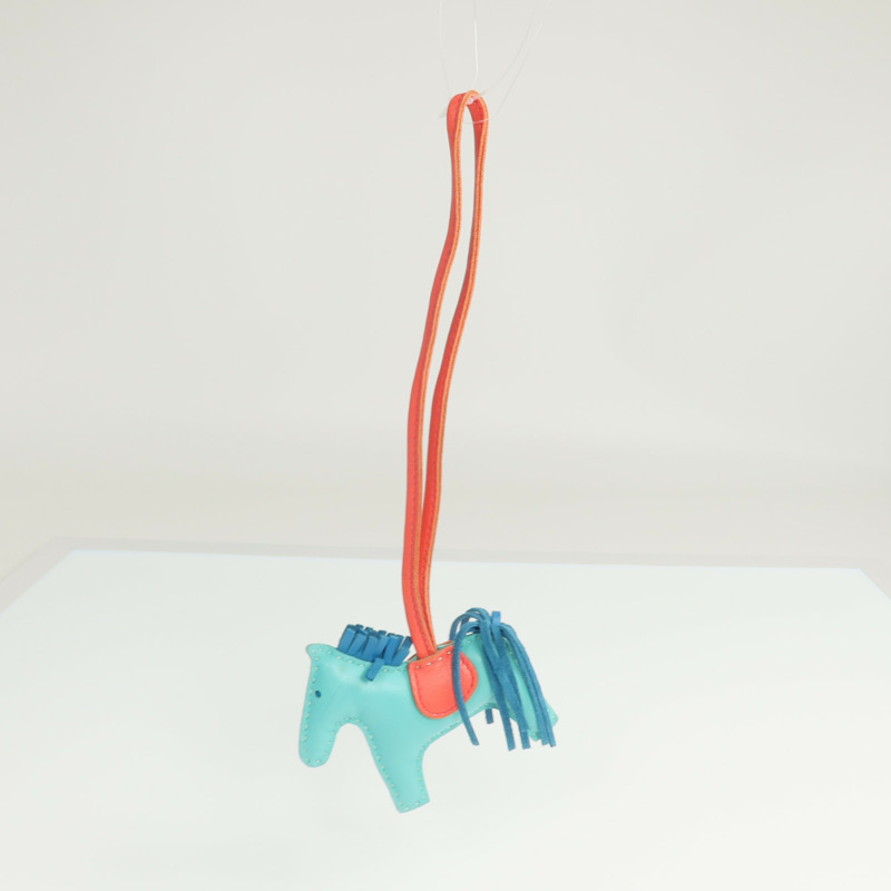 HERMES Milo皮革Rodeo PM掛飾-8