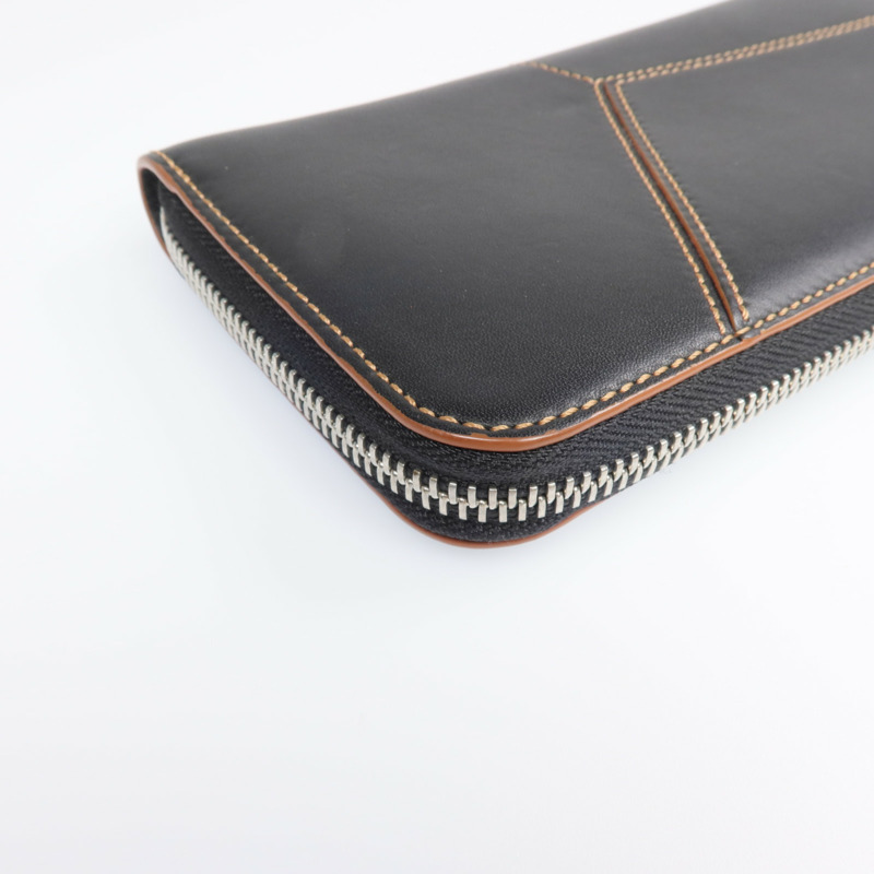 LOEWE 牛皮皮革Long Wallet銀扣長錢包-12