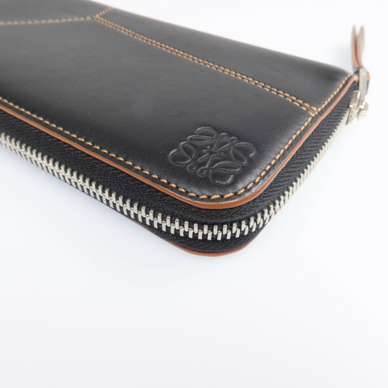 LOEWE 牛皮皮革Long Wallet銀扣長錢包-13