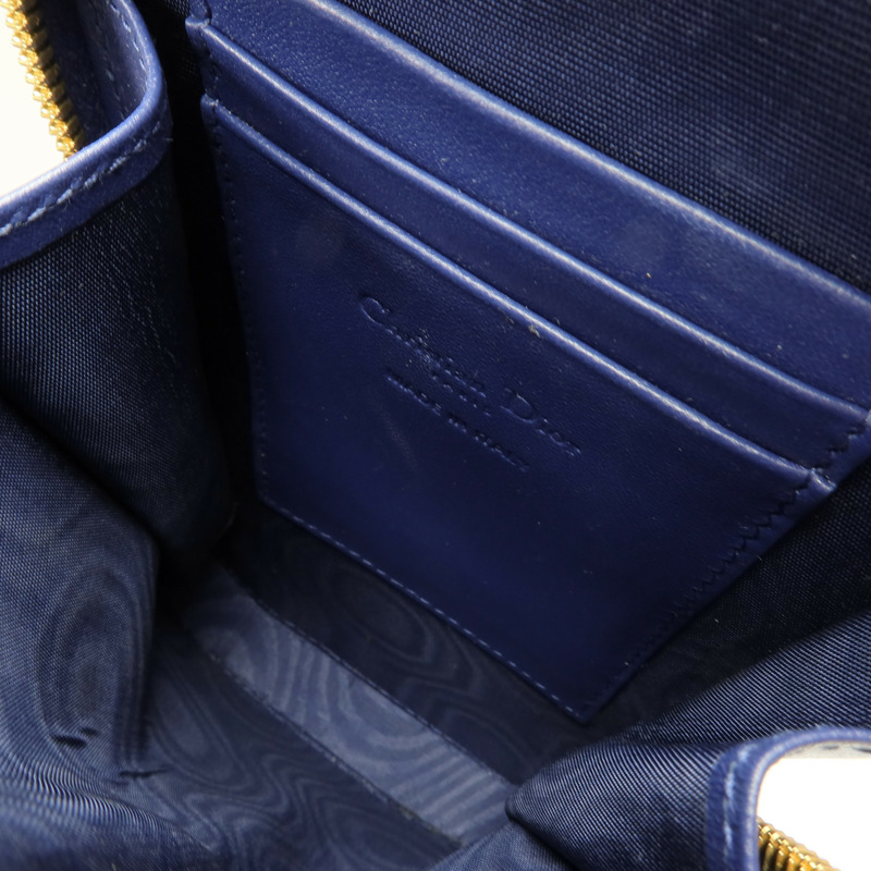 Dior 羊皮皮革Lady Dior Call'in Dior Phone Holder金扣鏈帶手挽肩背兩用袋-4