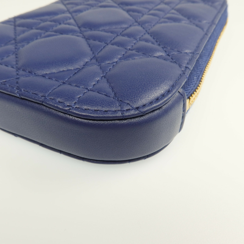 Dior 羊皮皮革Lady Dior Call'in Dior Phone Holder金扣鏈帶手挽肩背兩用袋-9