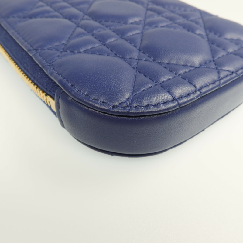 Dior 羊皮皮革Lady Dior Call'in Dior Phone Holder金扣鏈帶手挽肩背兩用袋-10