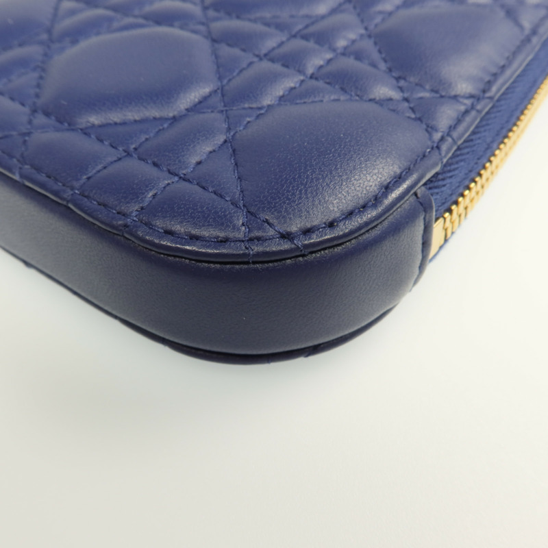 Dior 羊皮皮革Lady Dior Call'in Dior Phone Holder金扣鏈帶手挽肩背兩用袋-11