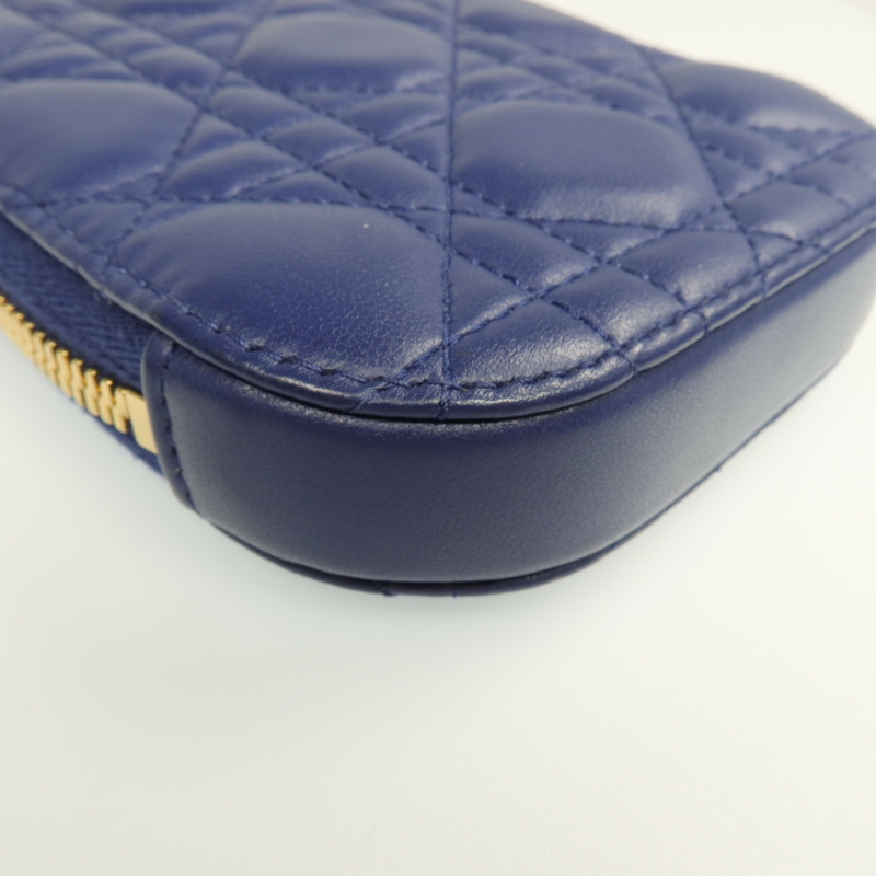 Dior 羊皮皮革Lady Dior Call'in Dior Phone Holder金扣鏈帶手挽肩背兩用袋-12