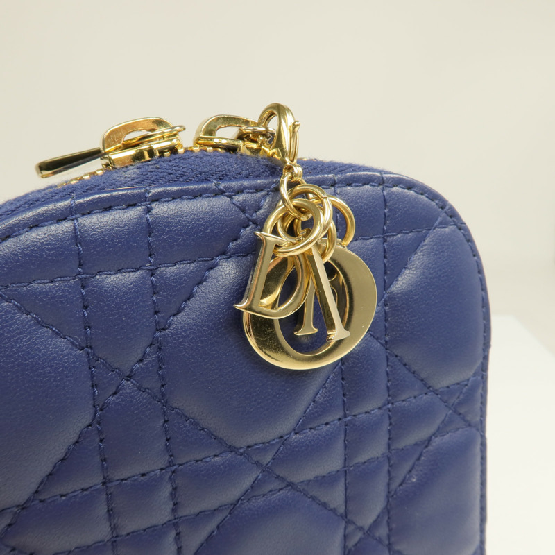 Dior 羊皮皮革Lady Dior Call'in Dior Phone Holder金扣鏈帶手挽肩背兩用袋-14